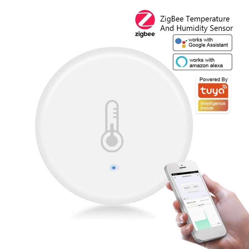 Tuya Mini Smart ZigBee Temperatuur En Vochtigheidssensor