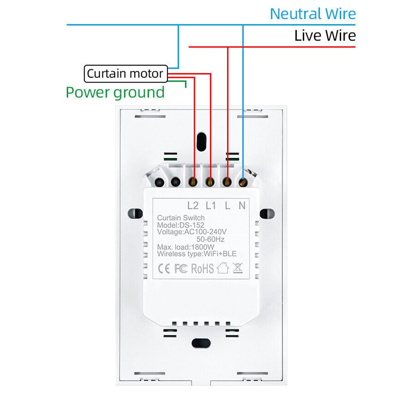 Commutateur Tuya Smart WiFi Et Bluetooth Pour La Gestion De L Obturateur