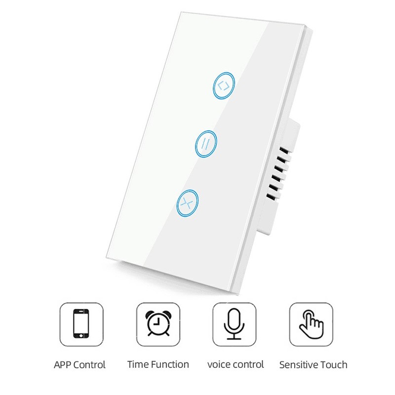 Commutateur de rideau intelligent Tuya Zigbee télécommande voix