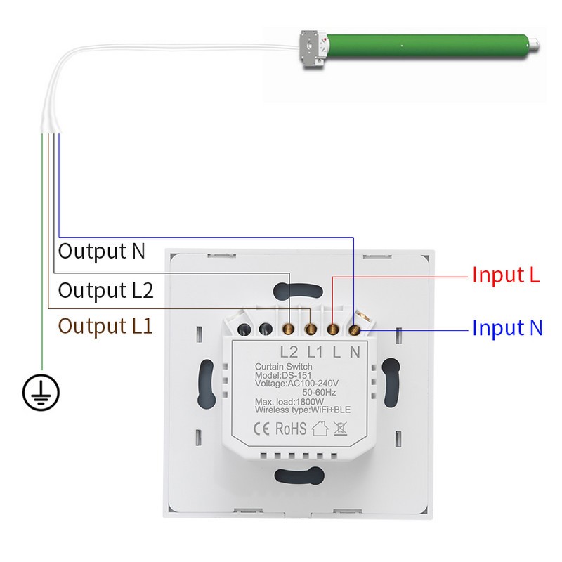 Inteligentny Prze Cznik Kurtyny Tuya Zigbee Pilot G Os