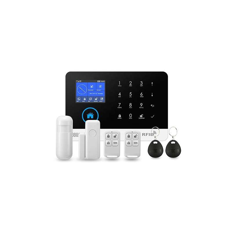 Tuya-alarma de seguridad inalámbrica para el hogar, Kit de alarma antirrobo  de seguridad para el hogar, Control por aplicación Smart Life, compatible  con Alexa, GSM