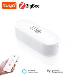 ZigBee Temperature Humidity Sensor Smart Home Remote Monitor Alexa Google  Home 