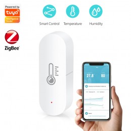 NOUS-E5 - Capteur de température et d'humidité Zigbee 3.0 compatible Tuya  Smart Life 