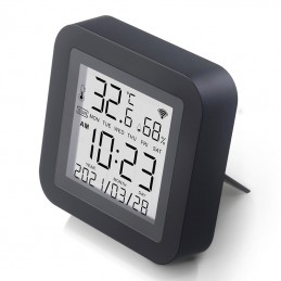 Smarter Living - Sensor inteligente de temperatura y humedad WiFi (paquete  de 2), no requiere concentrador, funciona con pilas, alertas telefónicas