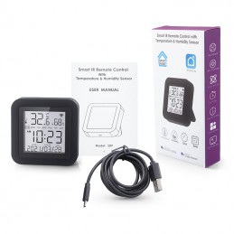 Tuya Wifi Temperature Humidity Sensor Smart Life App Monitor Smart Home  Work With Alexa Google Home No Hub Required - Temu