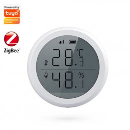 Tuya Sensore Di Temperatura e Umidità Smart ZigBee con Schermo LCD