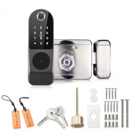 Tuya-fechadura eléctrica, serratura inteligente, electrónica, huella  dactilar, lockstuya, bolsita inteligente Cerradura de puerta inteligente