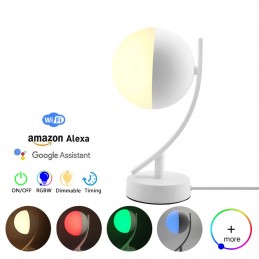 LED SMART WiFi WiFi lampe de bureau RGB multicolore lumière tactile ambiance  chambre de chevet atmosphère contrôle vocal APP Alexa Google