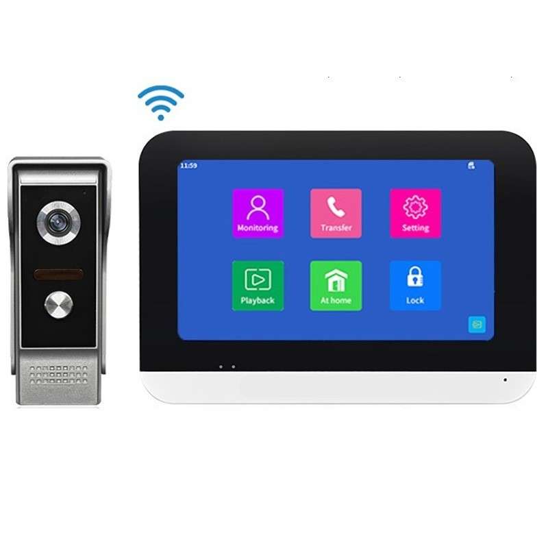 Interphone vidéo Tuya Smart WiFi pour Villa Kit avec moniteur et caméra