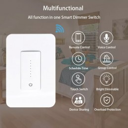 Tuya Smart WiFi Touch Dimmer Switch pour régler l'intensité de la