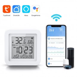Tuya-Capteur intelligent de température et d'humidité Zigequation, maison  intelligente, écran LCD numérique, passerelle Smart Life - FL KORE Market