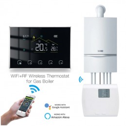 Wi-Fi Thermostat Programmable Termostato Wifi Caldera Gas Water Boiler Six  Period Voice APP Control LCD