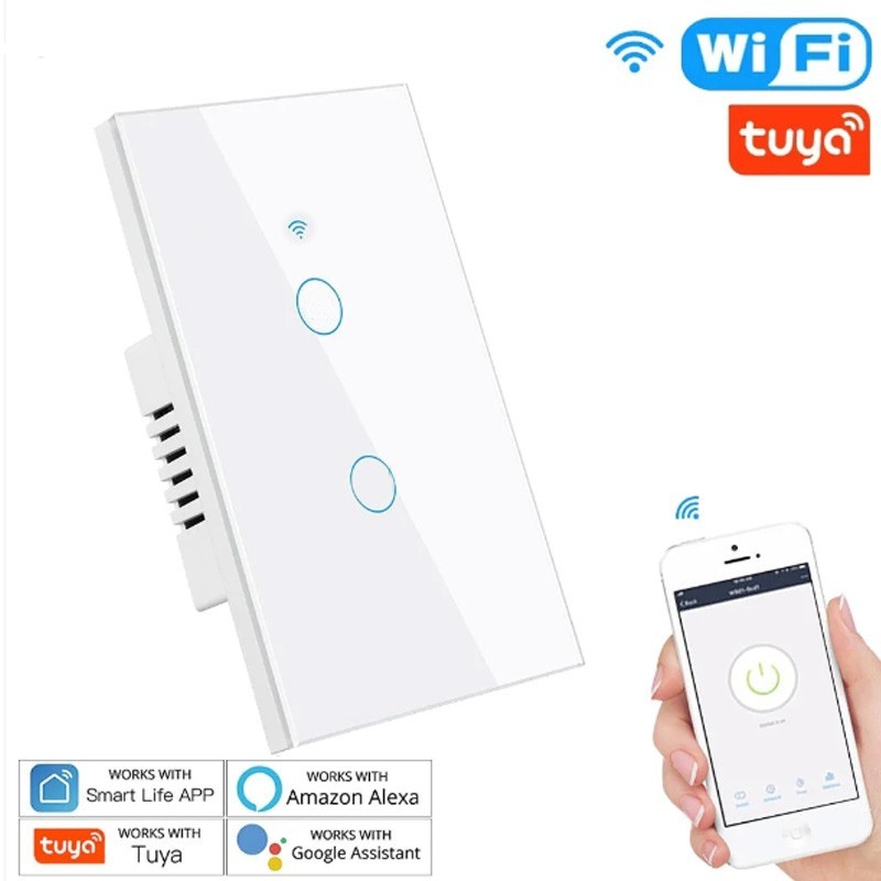 Tuya Interruttore Intelligente Touch Smart WiFi e RF433MHz domotica Alexa  Google