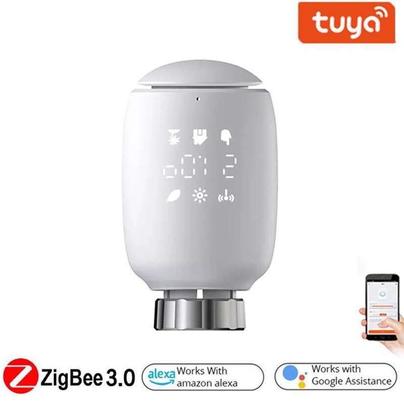 Thermostat sans Fil WiFi Tuya, pour Chauffage de l'eau et de la Chaudière à  Gaz, Compatible avec Alexa Google