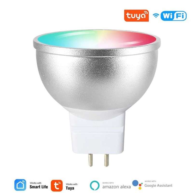 Tuya GU5.3 Smart WiFi 5W LED spotlight compatible with Alexa and