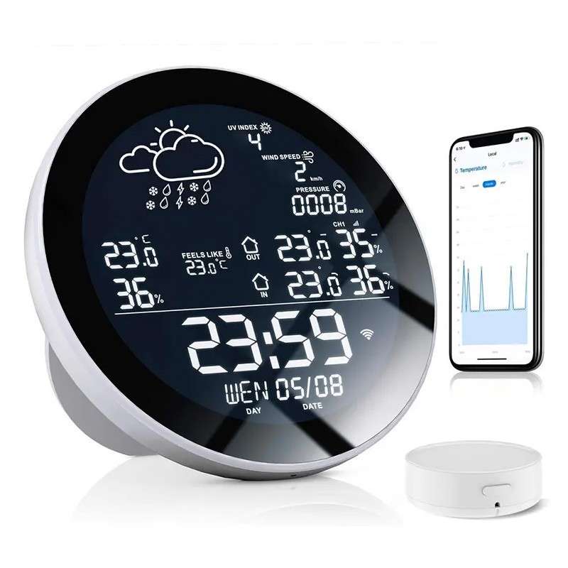 Tuya Multifunction Smart Weather Station with Clock