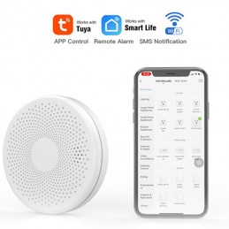 Tuya 2in1 Rilevatore Fumo e Monossido di Carbonio Smart WiFi con Sirena