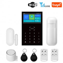 Tuya WiFi och GSM 4G Hemlarmsystem med RFID