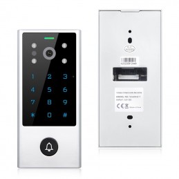 Inalámbrico Wifi Video portero automático Timbre ID / contraseña  Desbloquear videoportero
