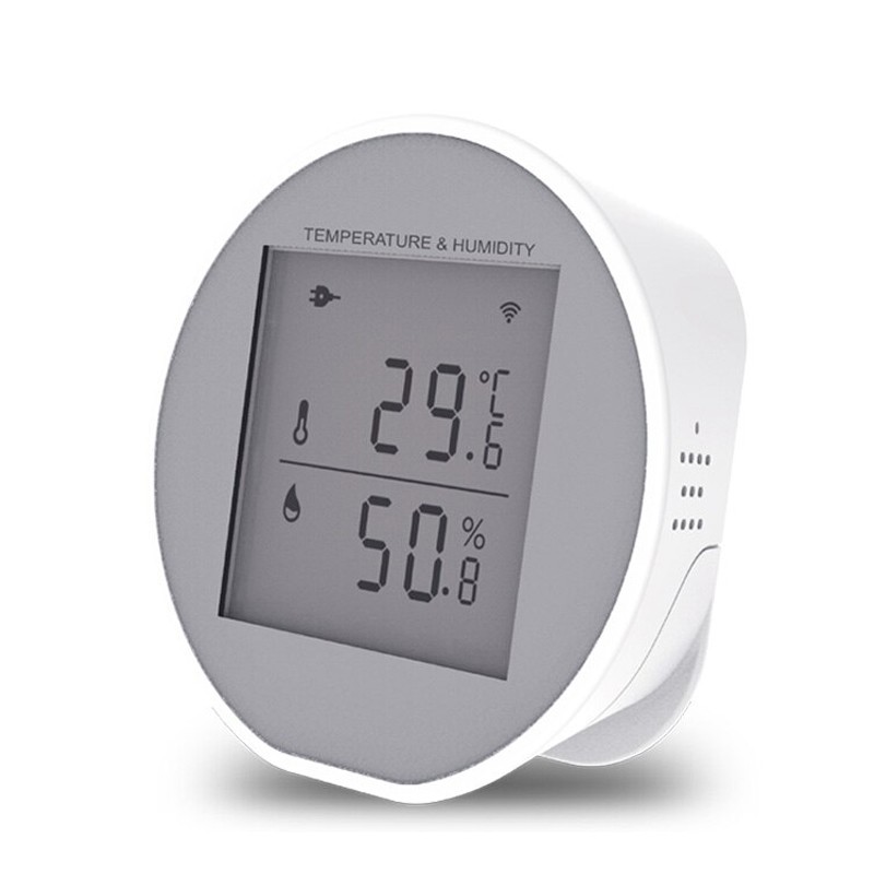 Capteur d'humidité et de température Tuya Smart WiFi avec affichage et  alarme
