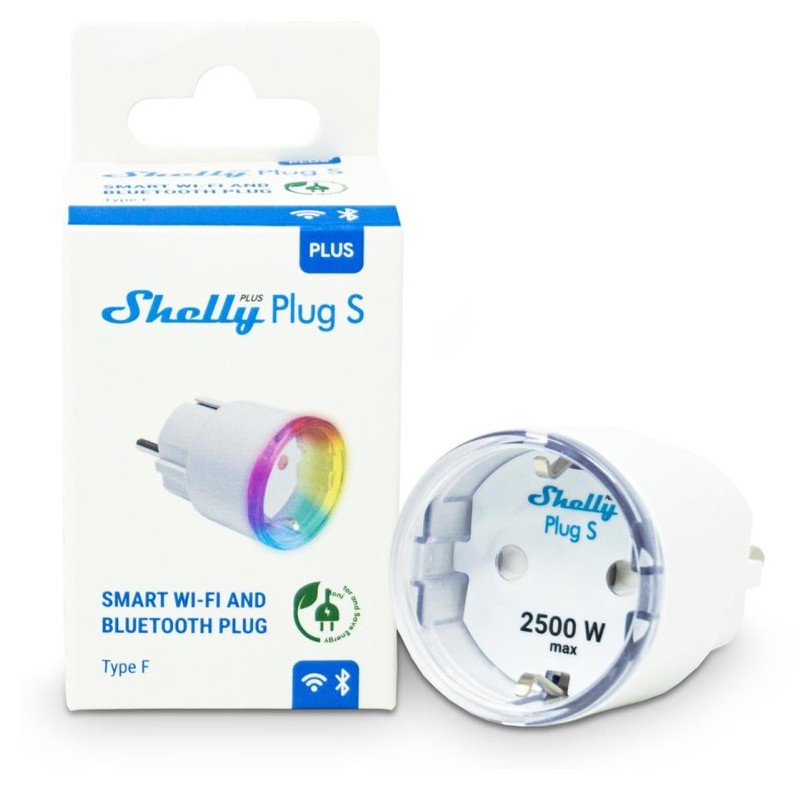 Shelly - 💥 Get a Shelly Plug S 2 pack with 15% OFF:  .cloud/shelly-plug-s-wifi-smart-home-automation#153 🔌 Shelly Plug S is a  small Wi-Fi smart plug with power metering, that automatically monitors and  controls