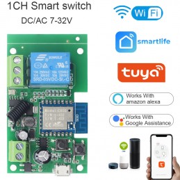 Tuya Smart WiFi-relaismodule met RF433-afstandsbediening