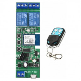 Module de Relais WiFi Intelligent Tuya avec Télécommande RF433