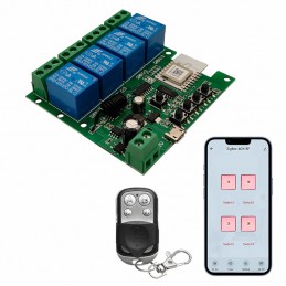 Module de relais Tuya Smart Zigbee avec télécommande RF433