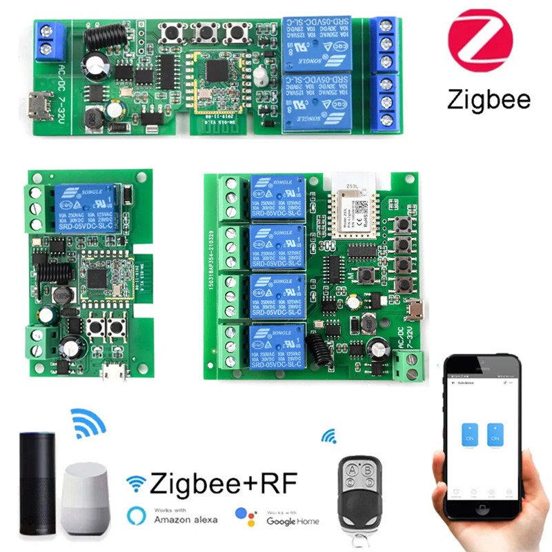 2ch zigbee relay module remote control