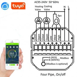 Termostato Smart WiFi per Condizionatore Beca BAC-7000ELW con Manopola