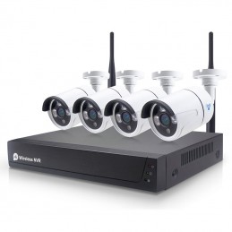 Smart WiFi Video Surveillance Kit 4 Cameras - Intelligent Security