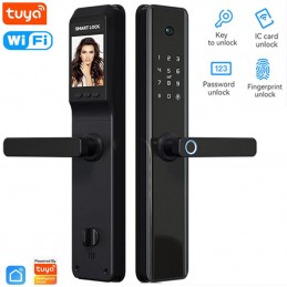 Tuya Smart WiFi-deurslot met vingerafdruk en kijkgaatje