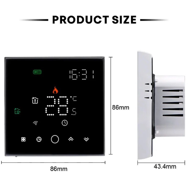 Thermostat For Gas Boiler With Beca Smart ZigBee BHT-003 Radiators