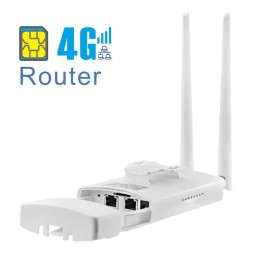 Router met 4G LTE Sim en 2 IP66 LAN-poorten voor extern gebruik