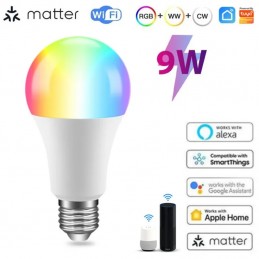 Ampoule LED Tuya A60 Smart Matter WiFi RVB+CCT E27