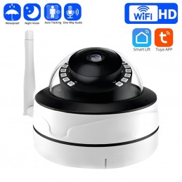 Caméra de surveillance dôme Tuya Ultra HD Smart WiFi double bande 2.4G et 5G