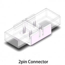 Connettore Rapido Impermeabile per Strisce Led COB e SMD a 2 pin