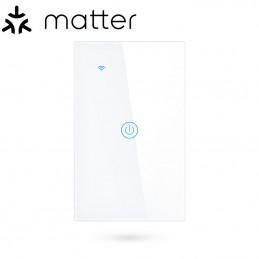 Tuya White Touch-lichtschakelaar Smart Matter WiFi NovaTech-serie