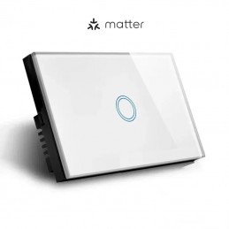 Tuya White Smart Matter WiFi Wall Touch Switch Prestige Series