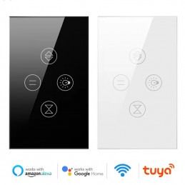 Interrupteur WiFi intelligent 2 en 1 Tuya pour volets et lumière