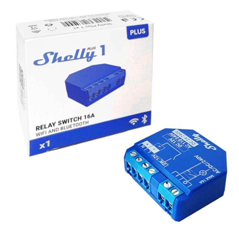 Shelly Plus 1 16A Bluetooth Wi-Fi Smart Switch Switch