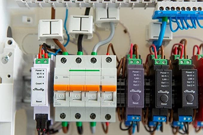 Shelly Pro 3EM Smart Three-Phase Energy Meter for DIN Rail