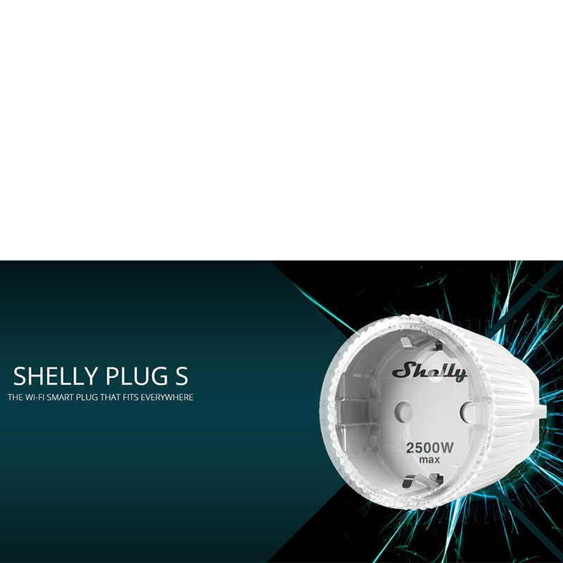 Shelly Plug S Smart Wifi socket that fits anywhere 2500W