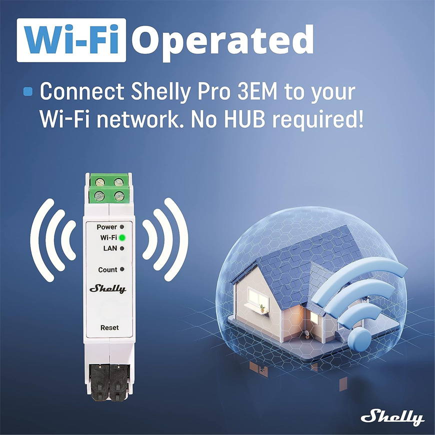 Buy Shelly Pro 3EM Switch Add-on Switch Bluetooth, Wi-Fi