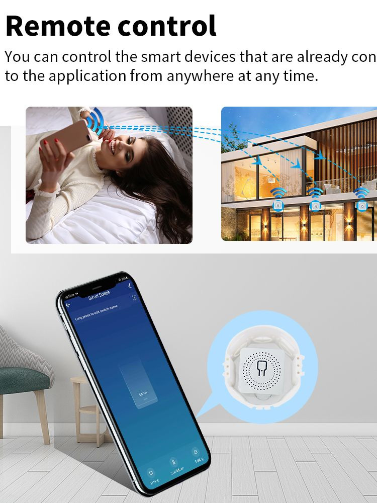 Acquista 3/5PCS Mini interruttore WiFi 16A modulo di automazione domestica  intelligente APP controllo applicazione Home Smart Life
