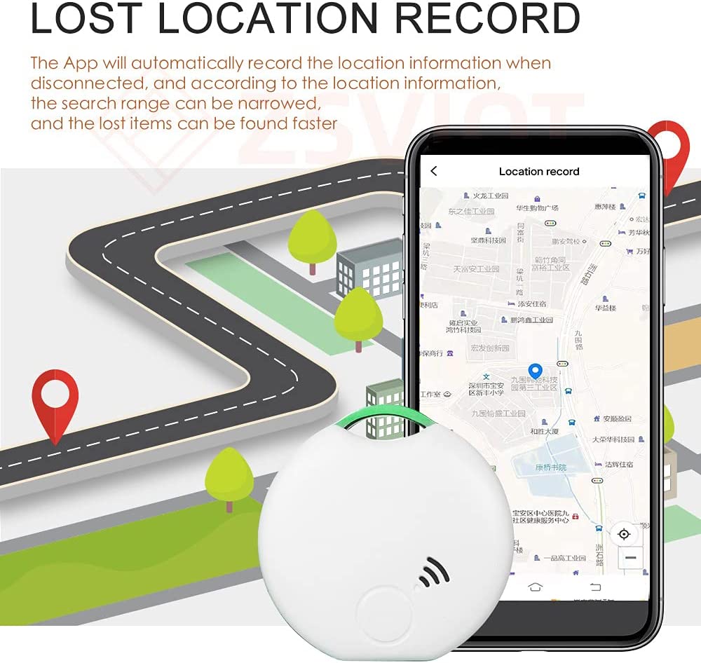 Tuya Smart GPS Tracker Tag, alarme anti-perte, sans fil, Bluetooth