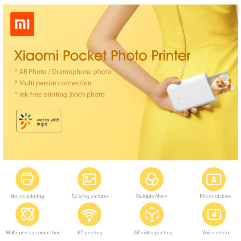 Imprimante photo portable Mi Imprimante de poche Xiaomi