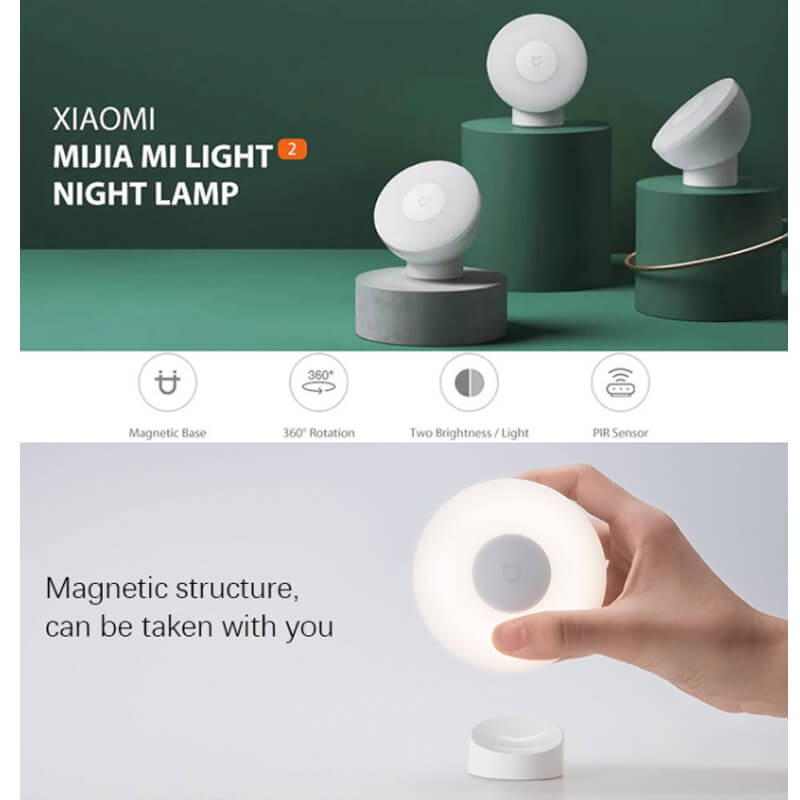 martelen saai Pebish Xiaomi Mi Motion-Activated Night Light 2