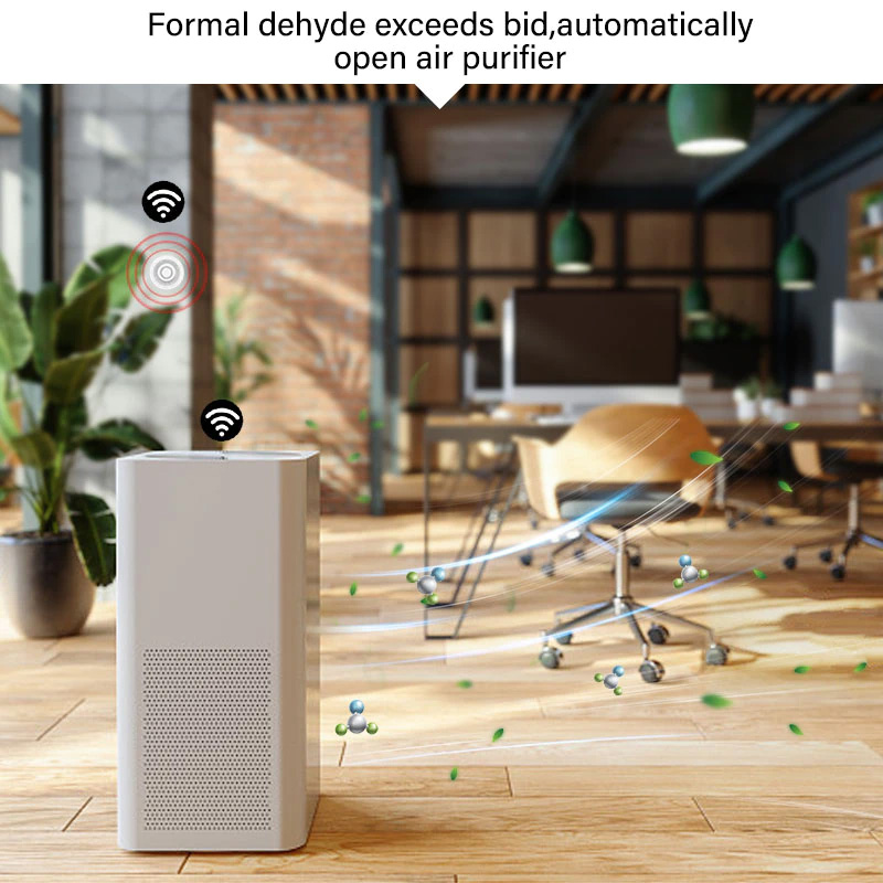 Tuya Wifi Smart Air Housekeeper Pm2.5 Pm10 Temperature Humidity 4 In 1  Smart Air Box Sensor Automation Alarm Gas Detector Home