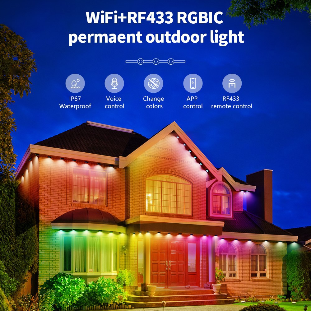 Luces inteligentes RGB para jardín IP67